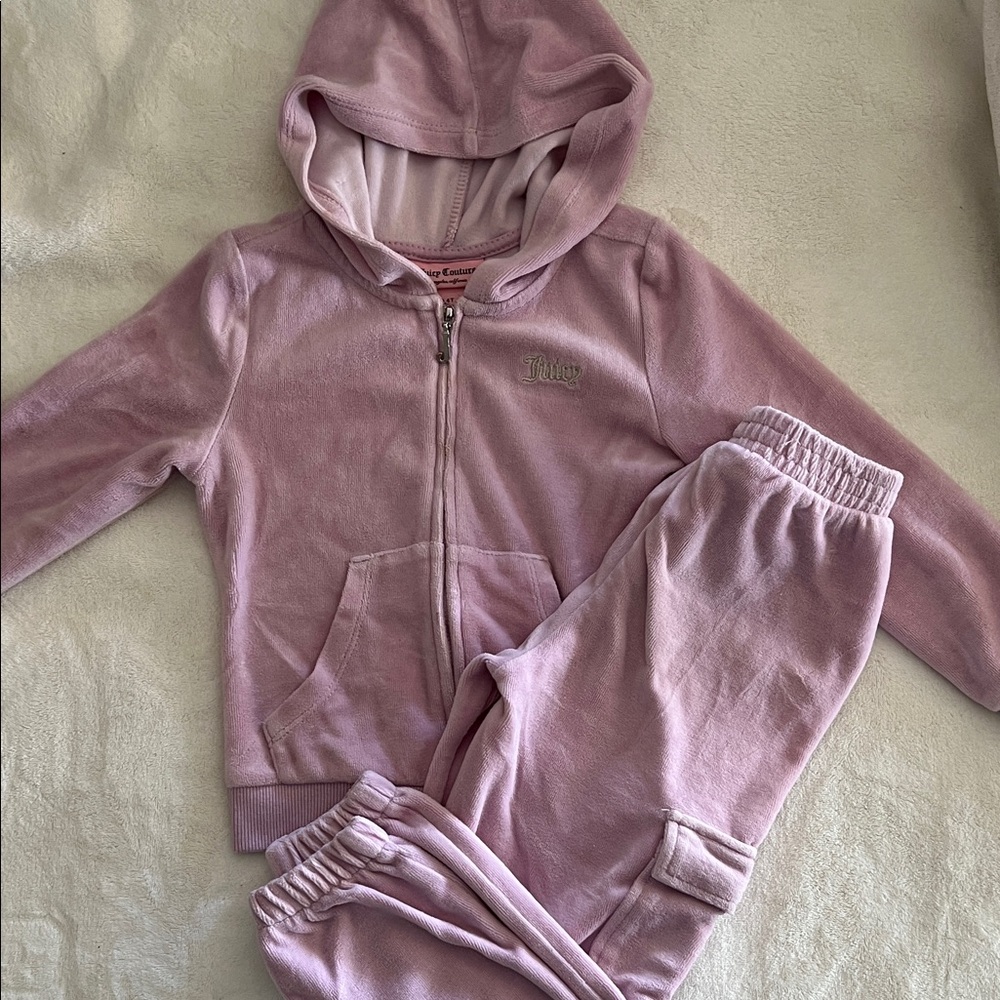Juicy Couture Pink Kids Jogger Set